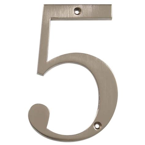 metal house numbers home depot|5 inch numbers home depot.